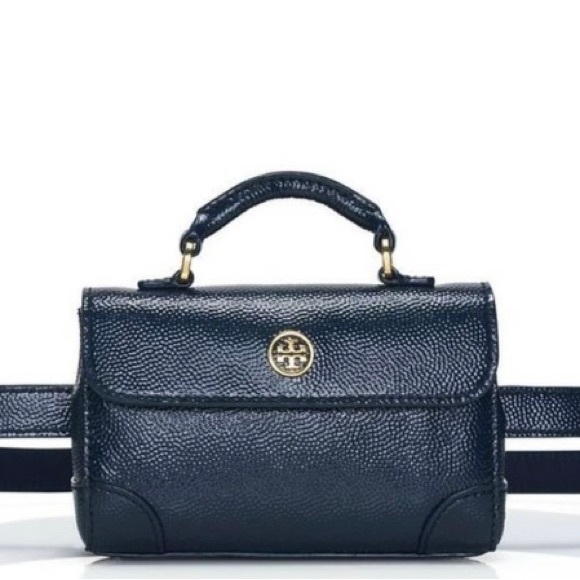 Tory Burch Handbags - Tory Burch Navy blue belt purse
